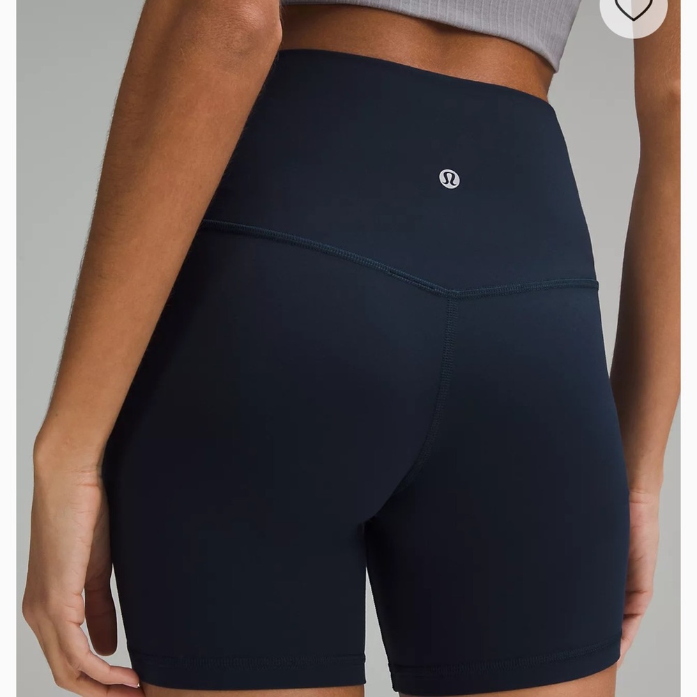Lululemon Align High Rise Short 6” Biker Shorts True Navy Navy Blue Shorts 2